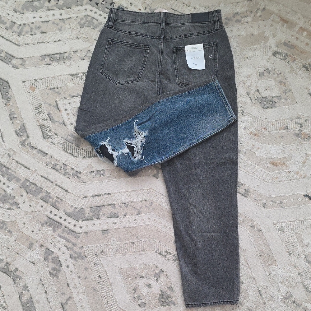 NWT- Gray and Blue Distressed Women Jeans
